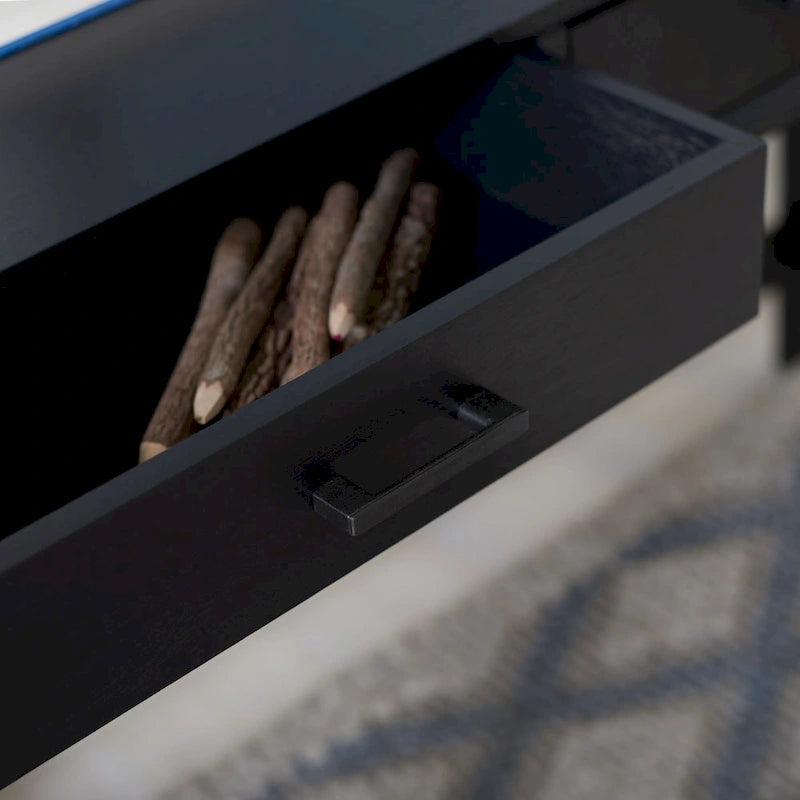 Three-drawer desk