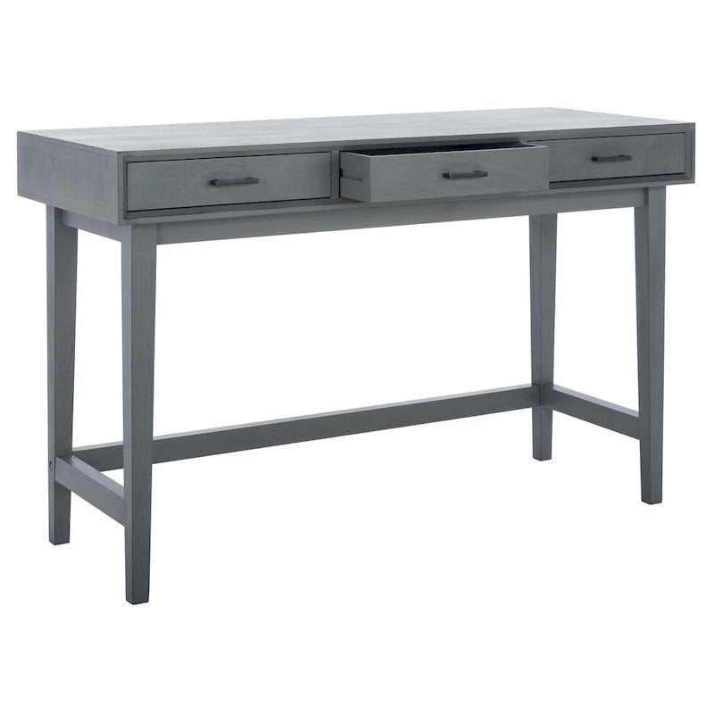 Three-drawer desk
