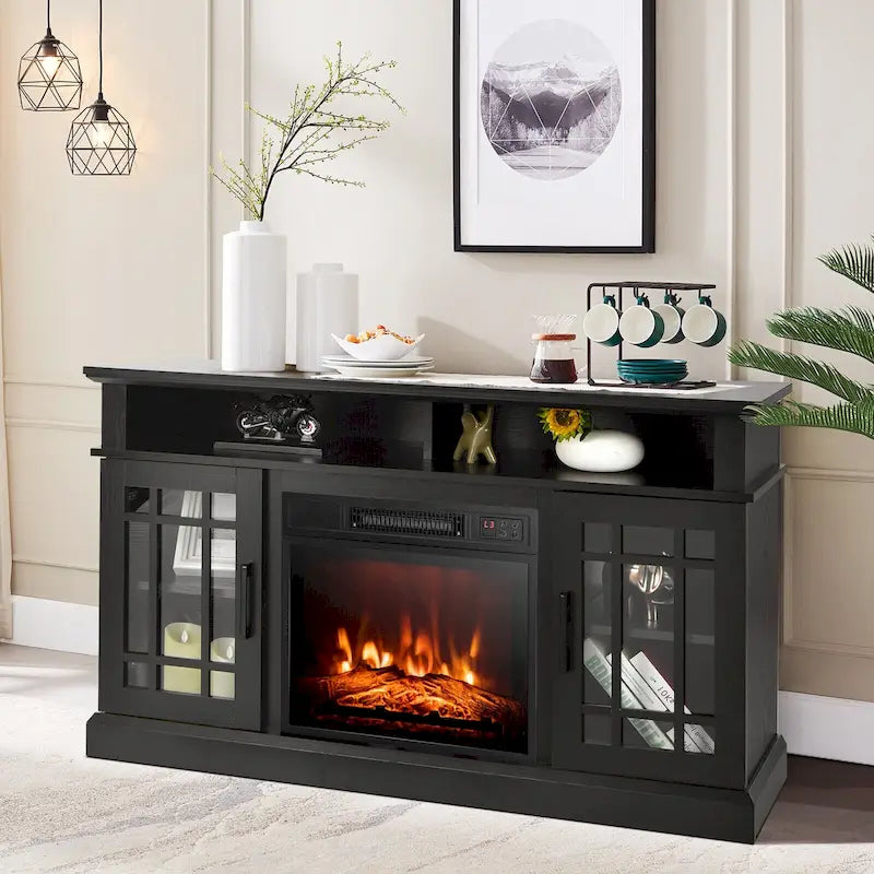 48-inch TV cabinet/control console/entertainment center with fireplace - 48 x 16 x 30