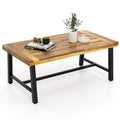 Acacia wood coffee table, suitable for both indoor and outdoor use, rectangular coffee table