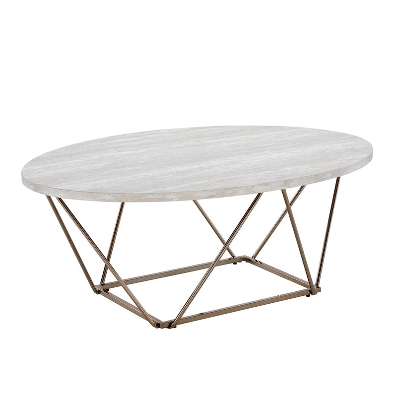 Marble tabletop coffee table