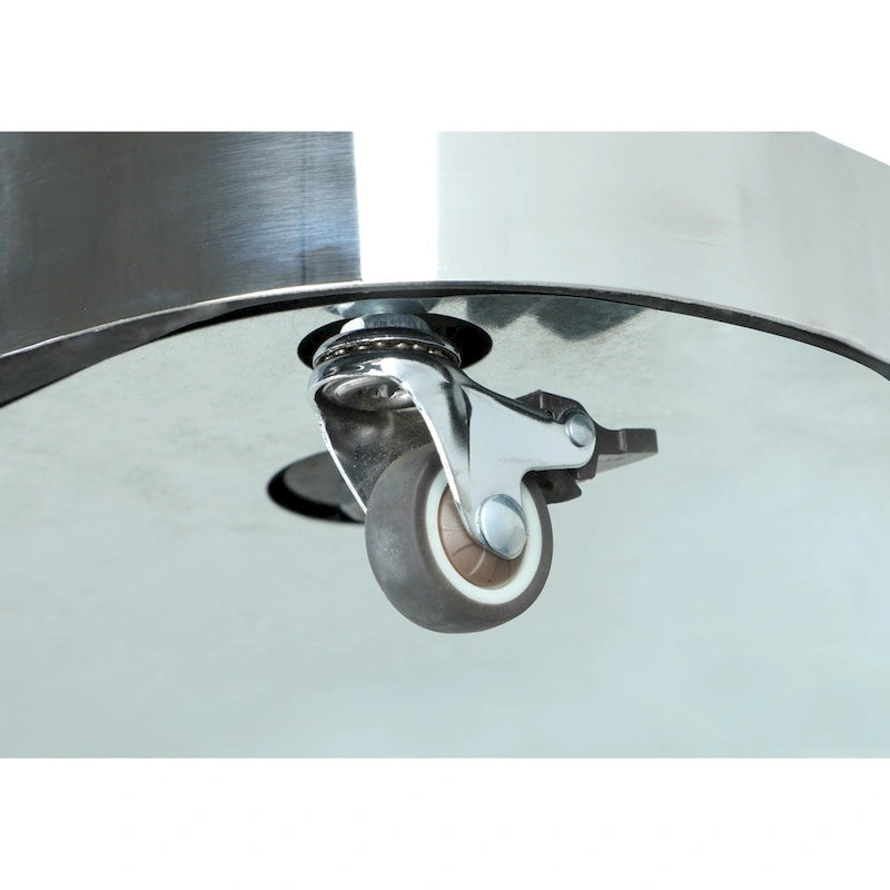 Cocktail table with a 32-inch round glass top - Cocktail Table