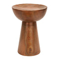 Hand-hammered metal side table - bronze or copper