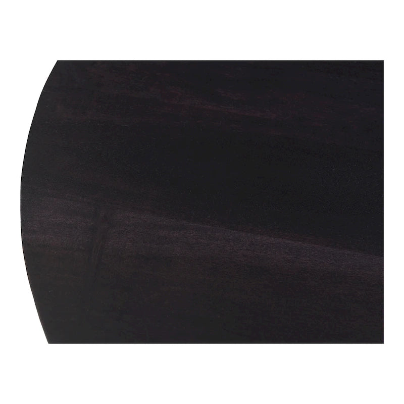 Modern solid acacia wood round base coffee table
