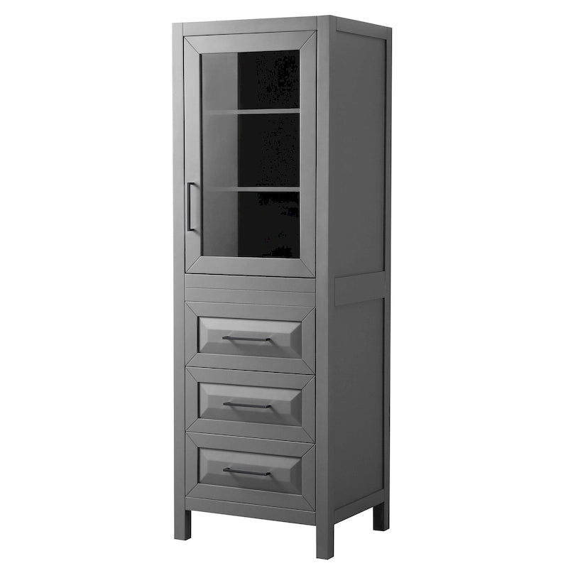 Linen storage cabinet with cabinet and 3 drawers