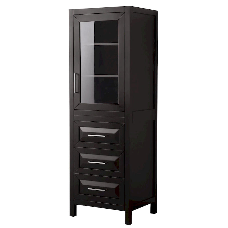 Linen storage cabinet with cabinet and 3 drawers