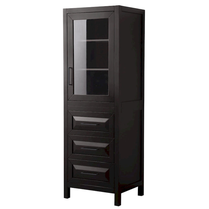 Linen storage cabinet with cabinet and 3 drawers