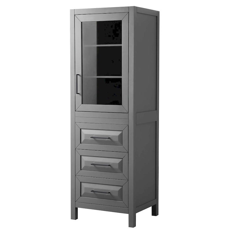 Linen storage cabinet with cabinet and 3 drawers