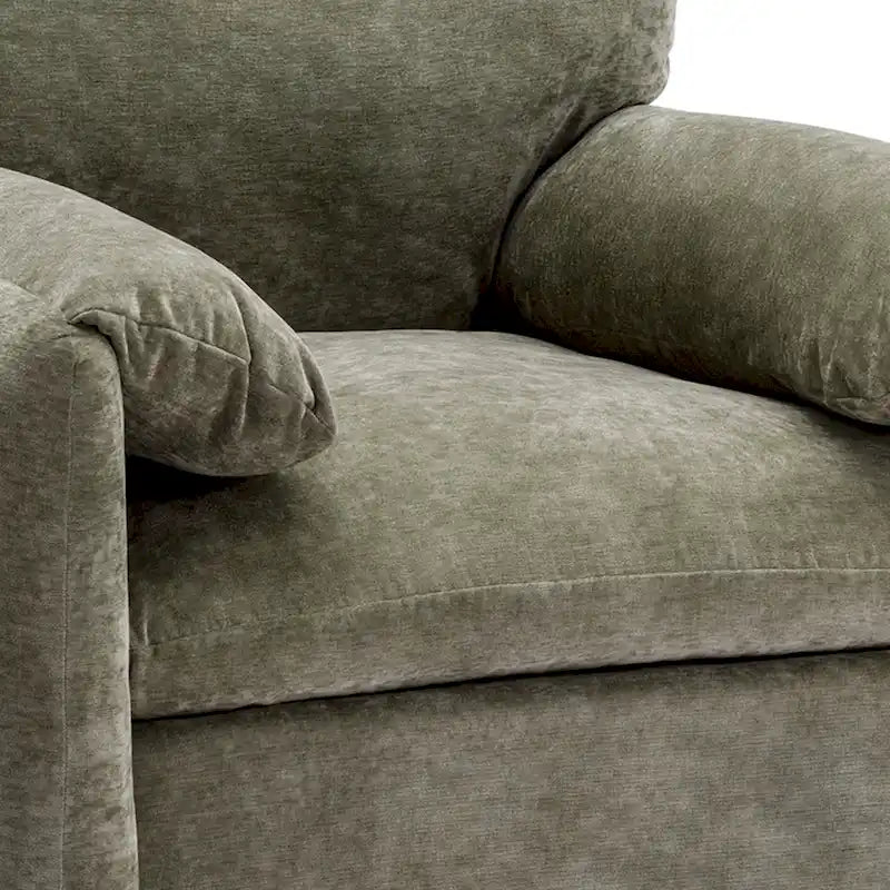 38.6'W Modern Style Chenille Oversized Armchair