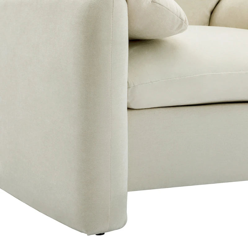 38.6'W Modern Style Chenille Oversized Armchair