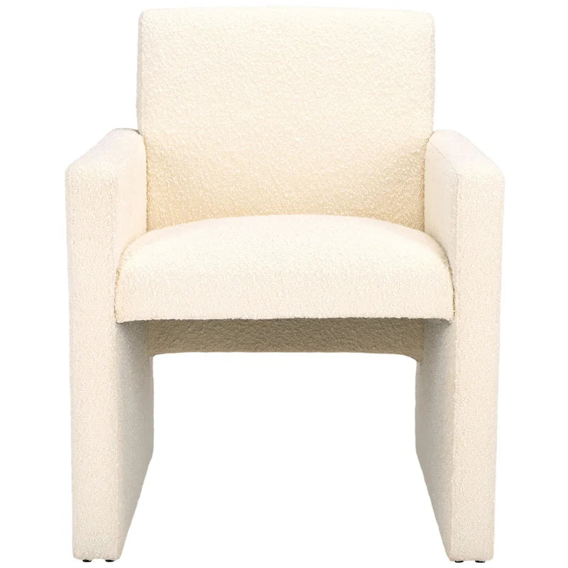 Linen Armchair - 26 inches wide x 25 inches deep x 33 inches high - 26W x 25D x 33H