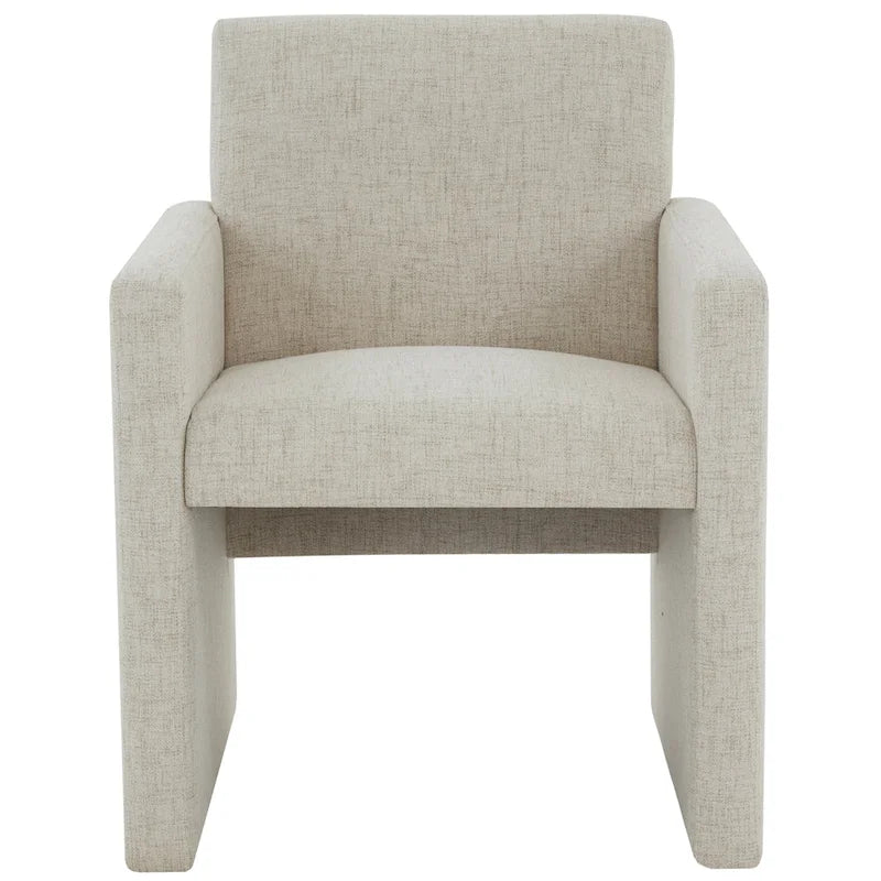 Linen Armchair - 26 inches wide x 25 inches deep x 33 inches high - 26W x 25D x 33H