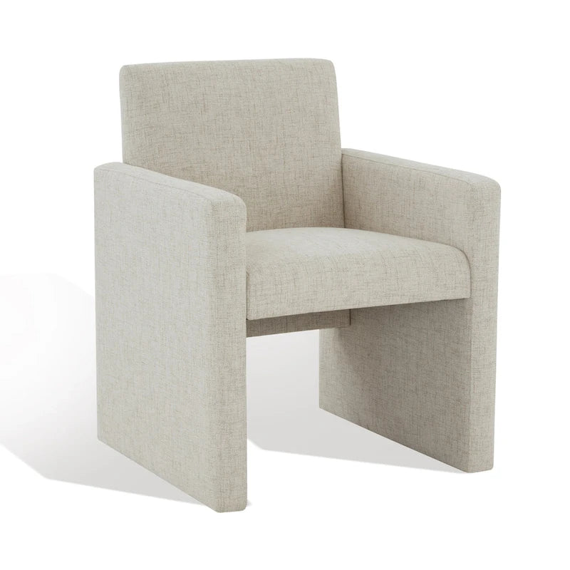 Linen Armchair - 26 inches wide x 25 inches deep x 33 inches high - 26W x 25D x 33H