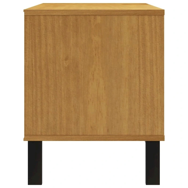 TV stand, 43.3 x 15.7 x 19.7 cm, solid pine wood.