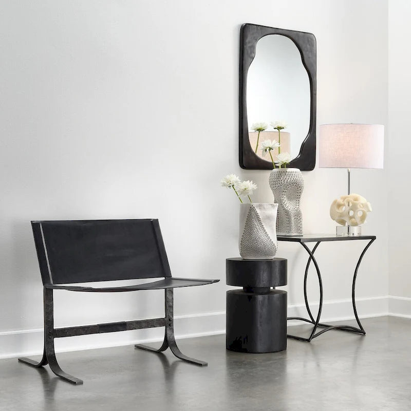 Round side table