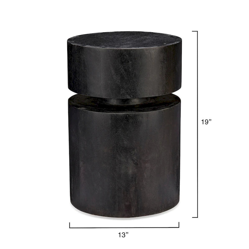 Round side table