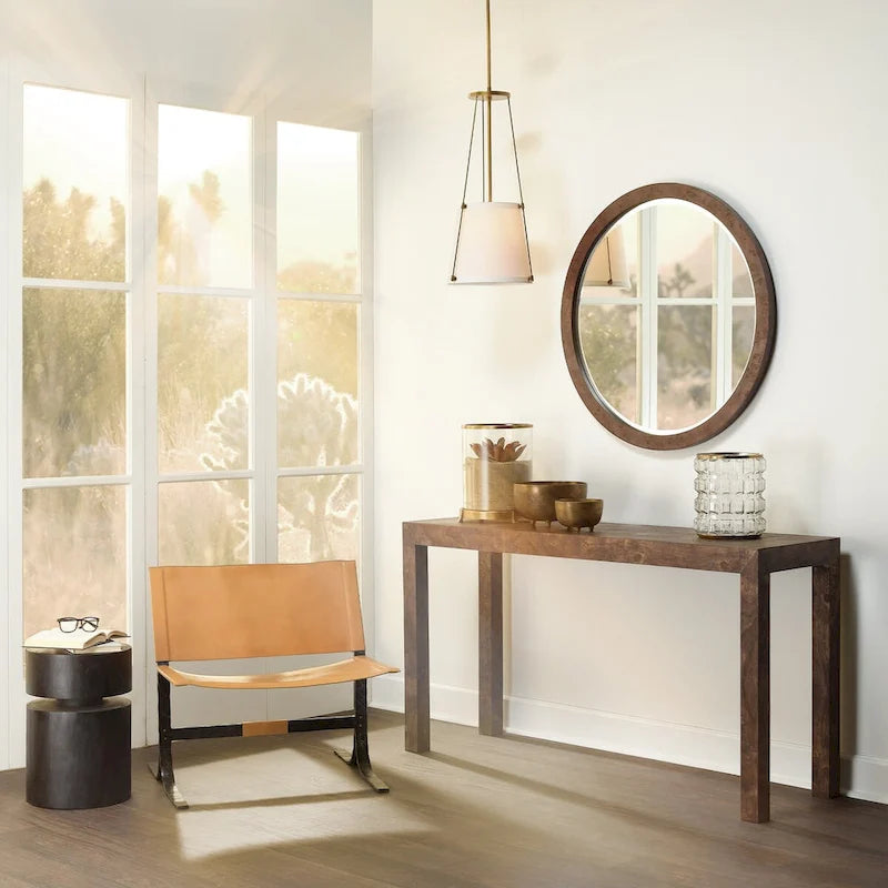 Round side table