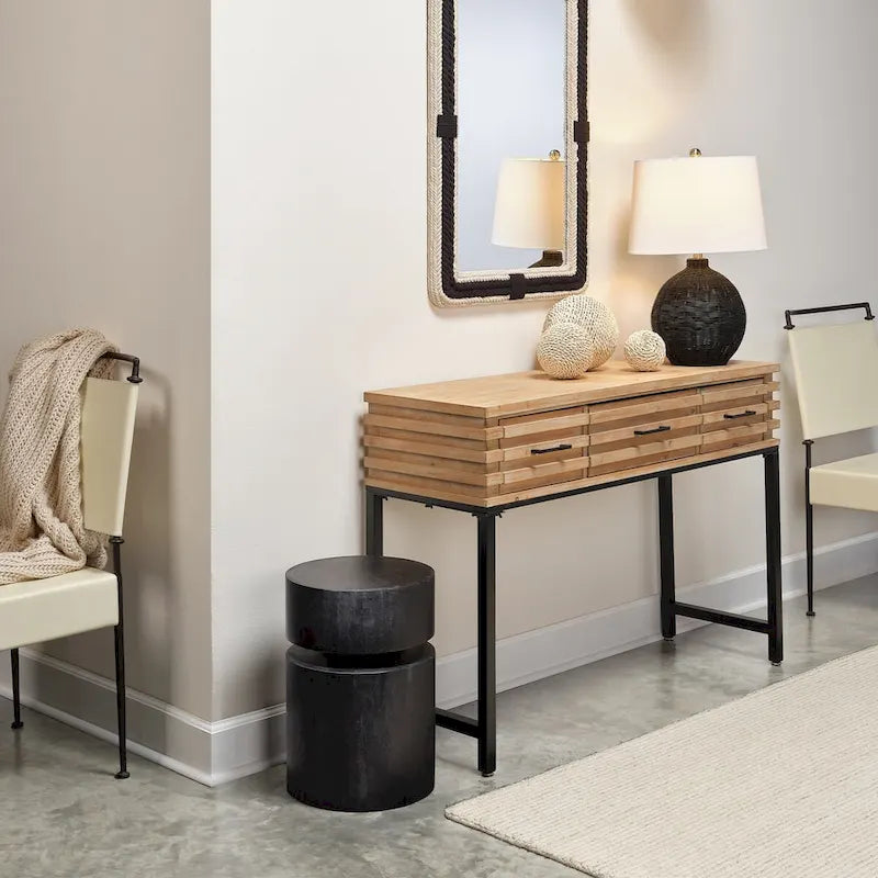 Round side table