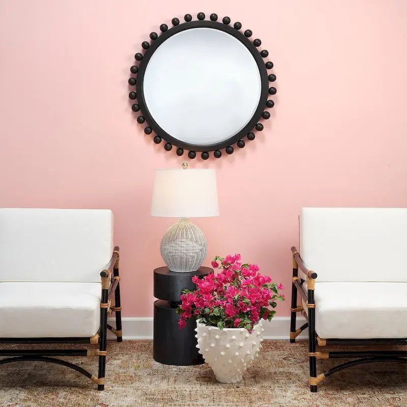 Round side table