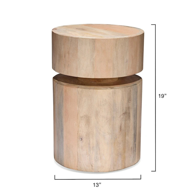 Round side table