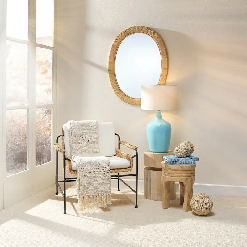Round side table