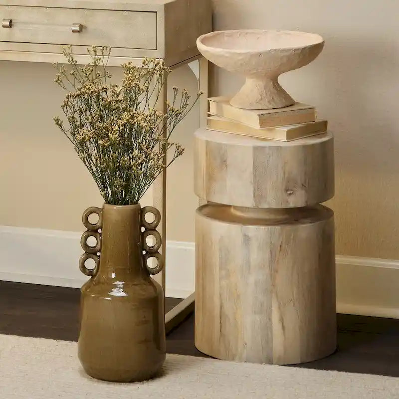 Round side table