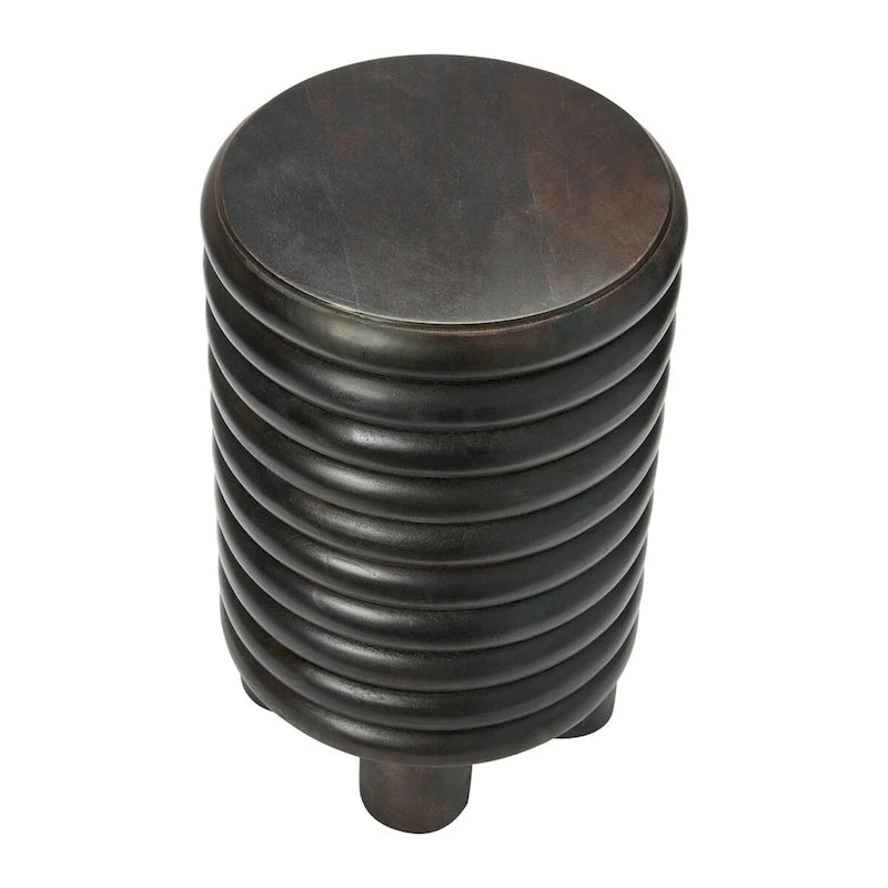 Vintage solid wood side table or stool