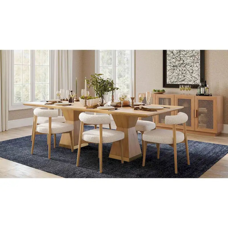 Rectangular dining table