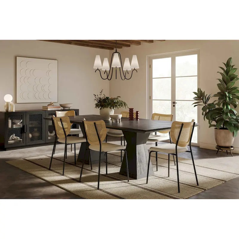 Rectangular dining table
