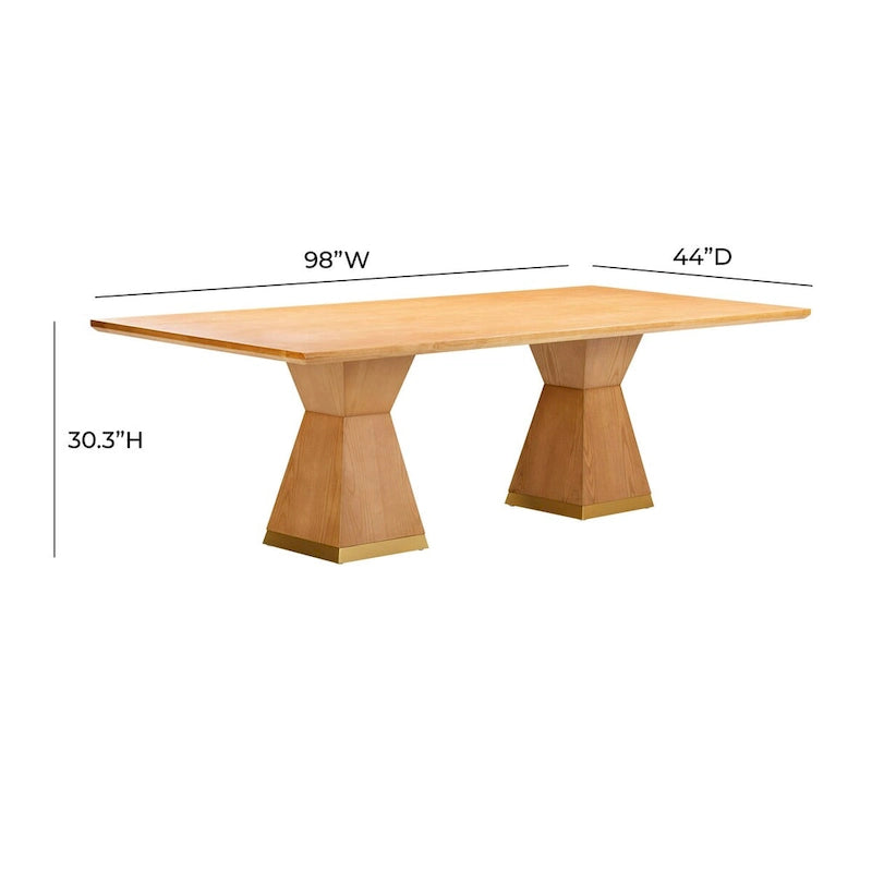 Rectangular dining table