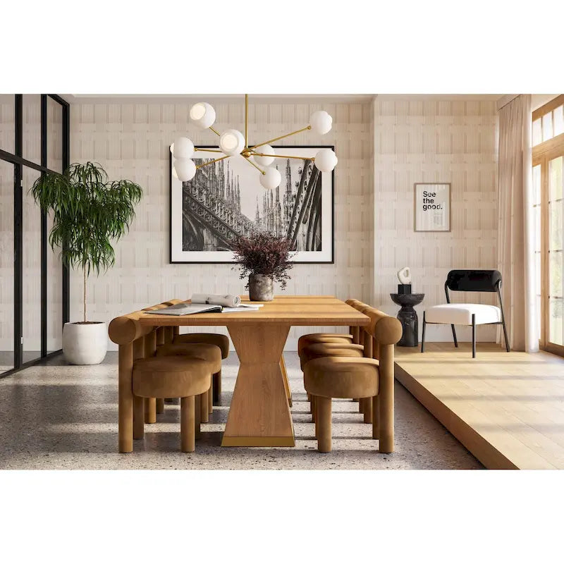 Rectangular dining table