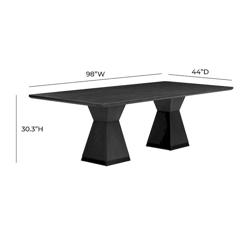Rectangular dining table